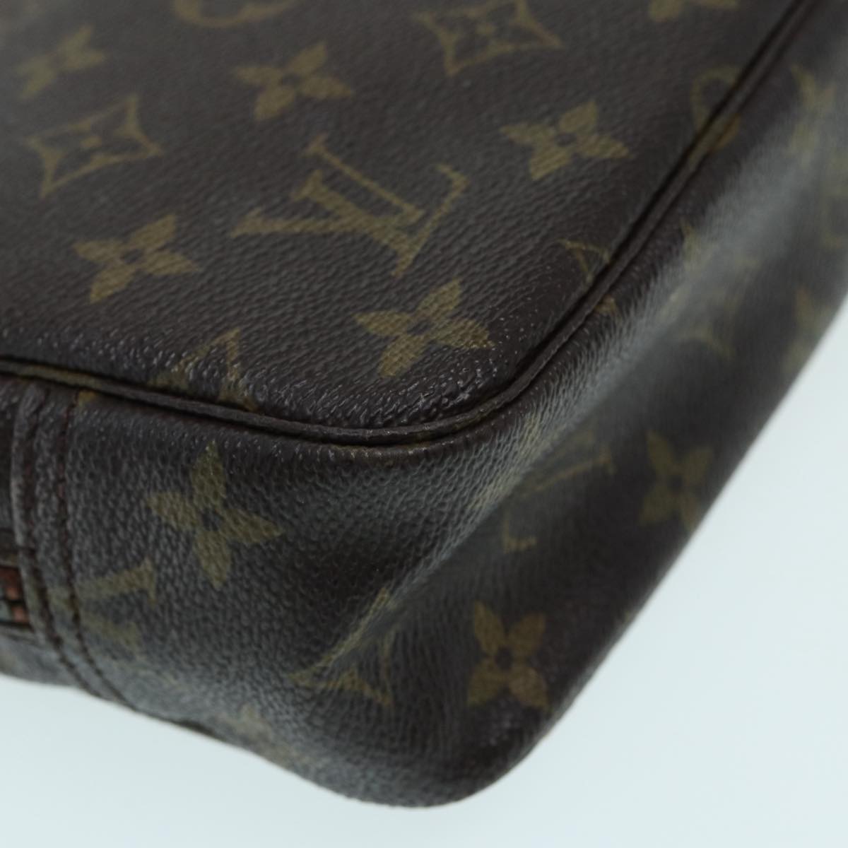 Louis Vuitton Trousse De Toilette Brown Canvas Clutch Bag