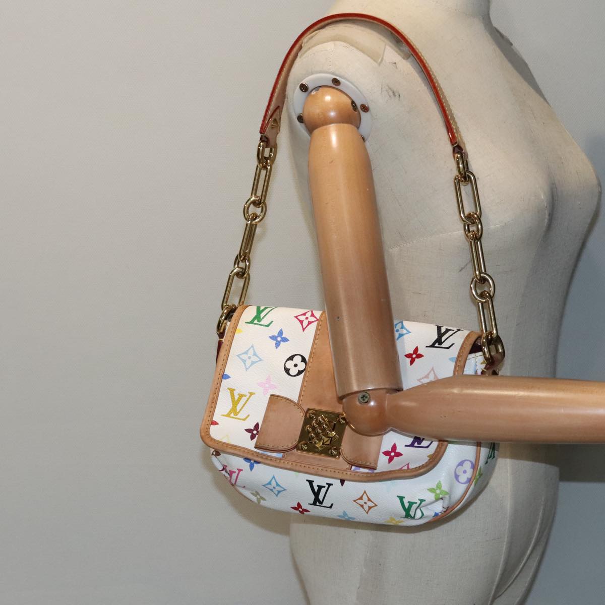 Louis Vuitton Patti White Canvas Shoulder Bag