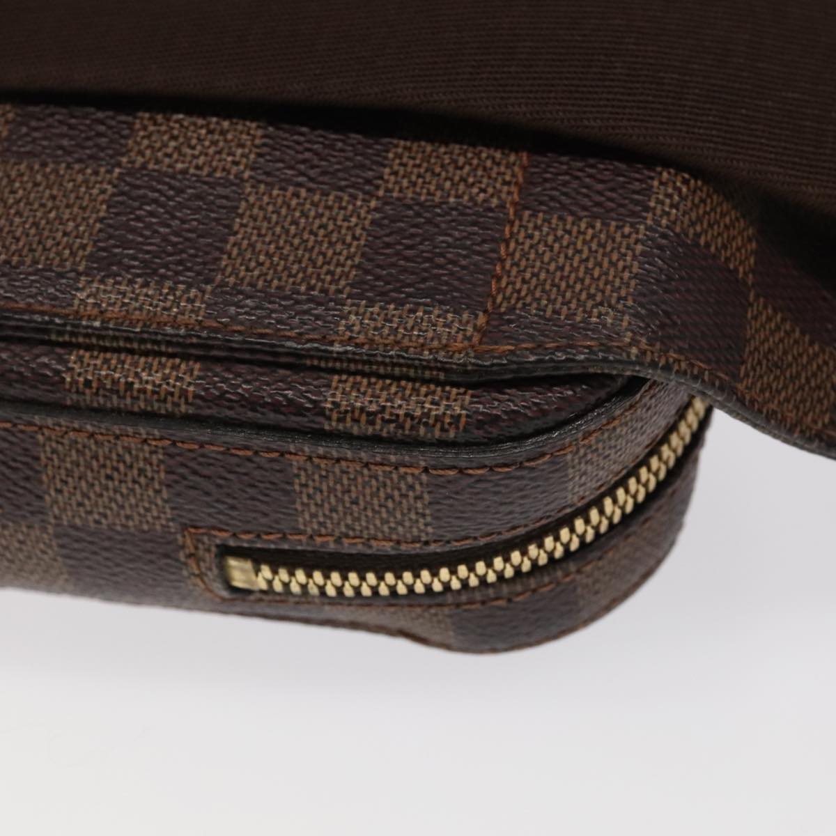Louis Vuitton Geronimos Brown Canvas Shoulder Bag