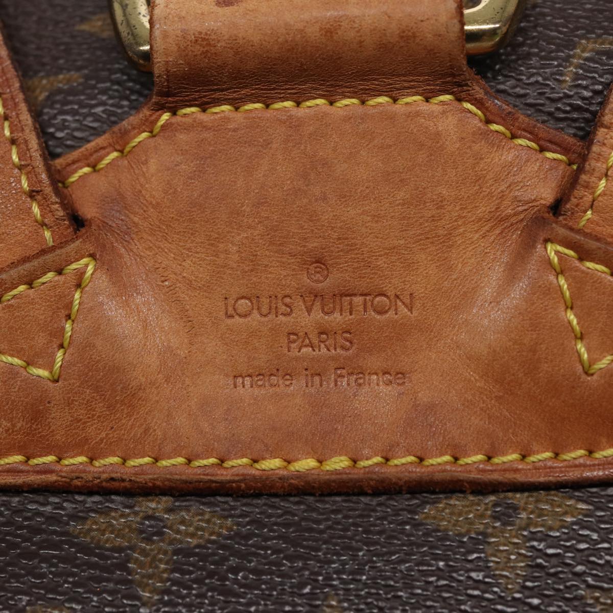 Louis Vuitton Montsouris Mm Brown Canvas Backpack Bag