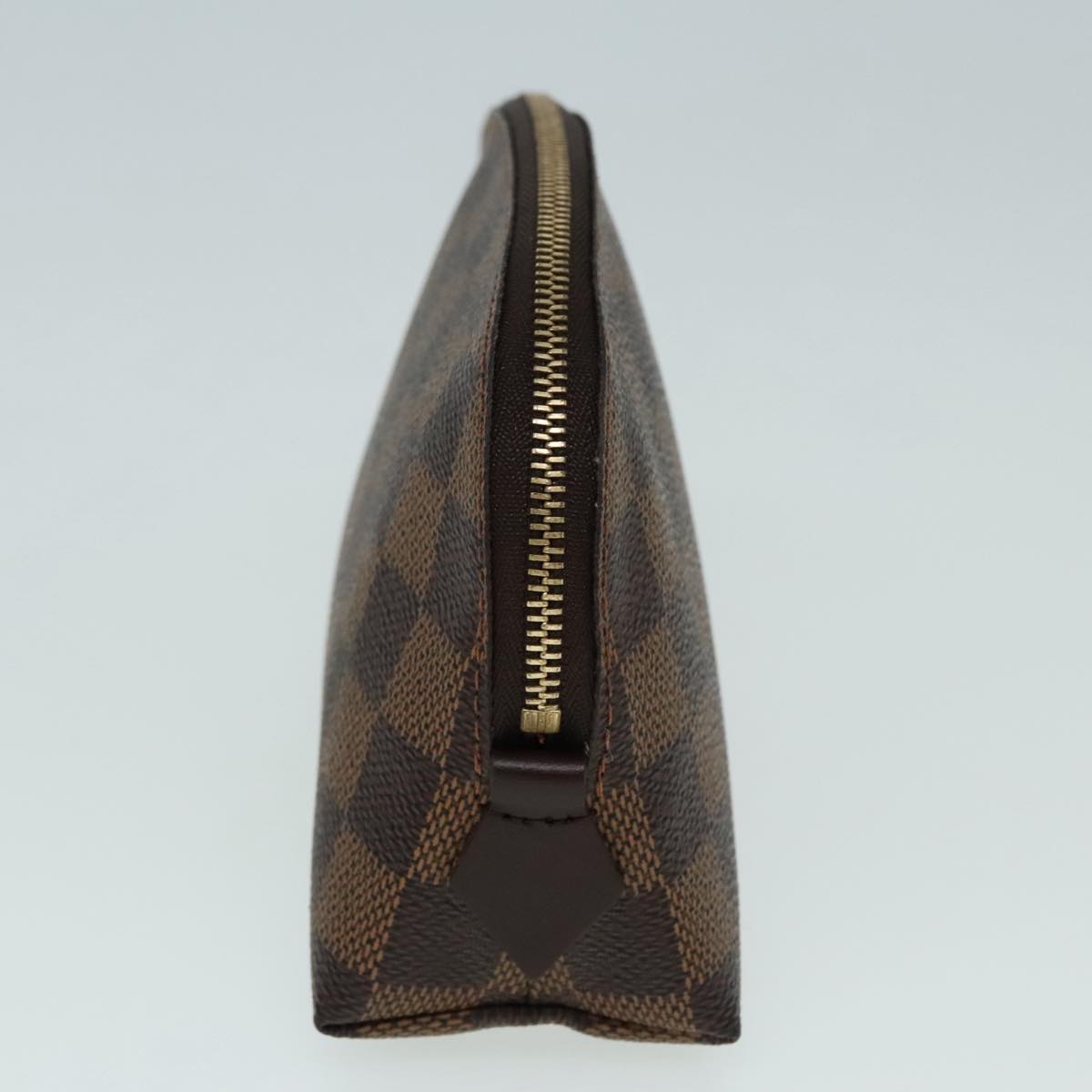 Louis Vuitton Cosmetic Pouch Brown Canvas Clutch Bag