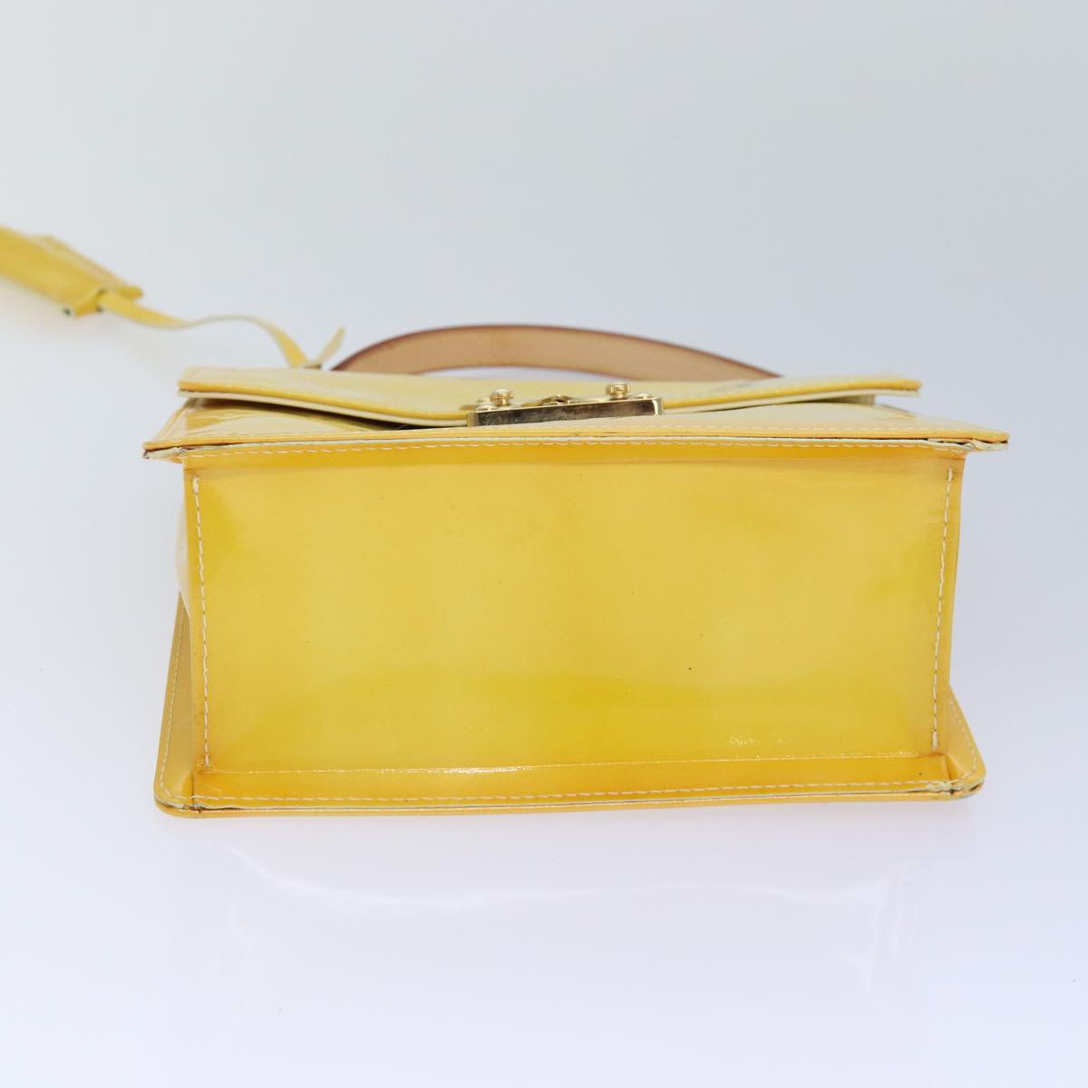 Louis Vuitton Spring Street Yellow Patent Leather Handbag
