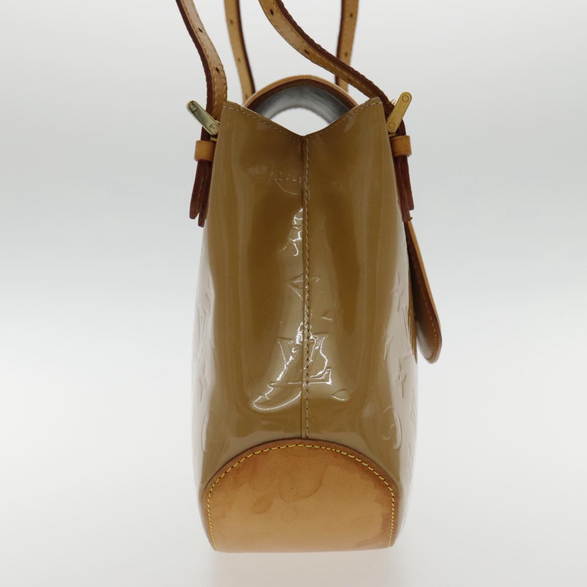 Louis Vuitton Biscayne Bay Brown Patent Leather Shoulder Bag