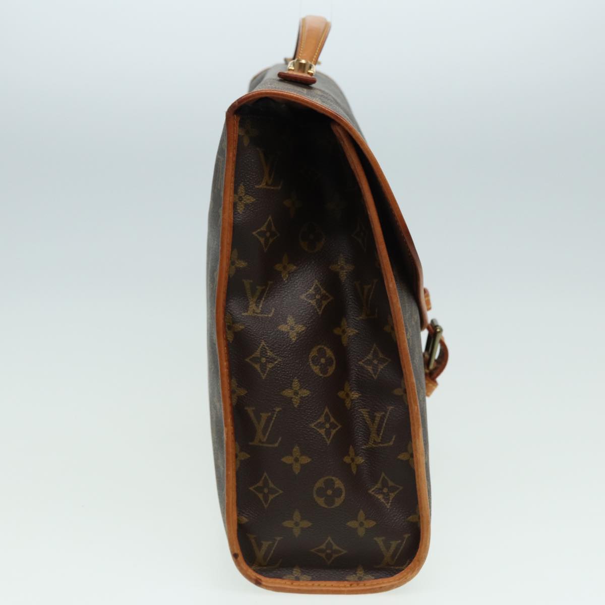 Louis Vuitton Beverly Brown Canvas Handbag