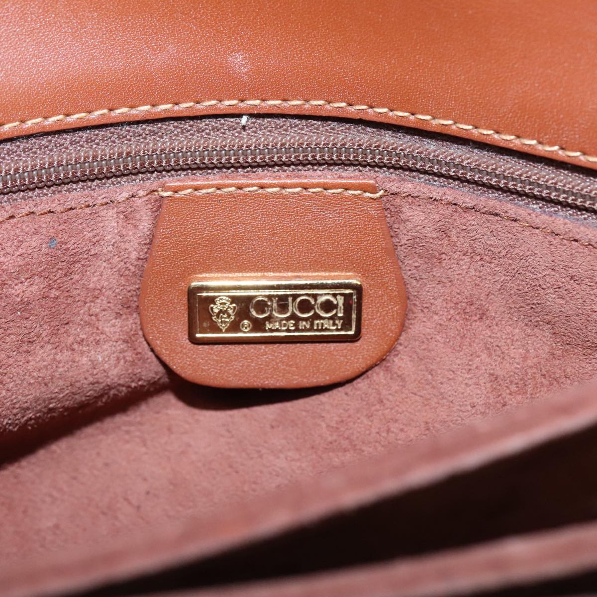 Gucci Sherry Brown Leather Shoulder Bag