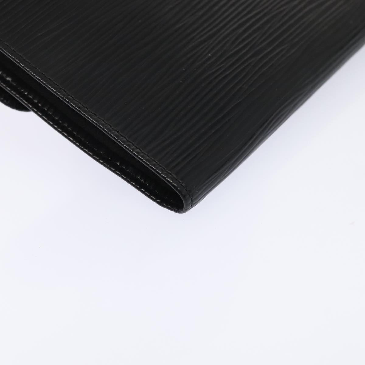 Louis Vuitton Rouleau Black Leather Clutch Bag