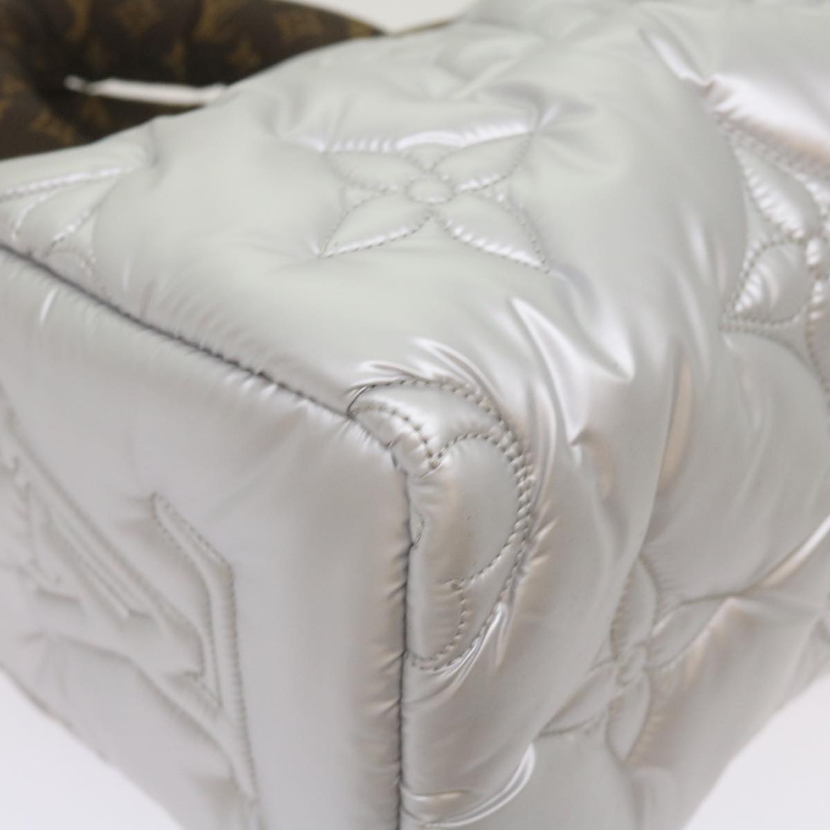 Louis Vuitton Speedy Bandoulière 25 Silver Synthetic Handbag