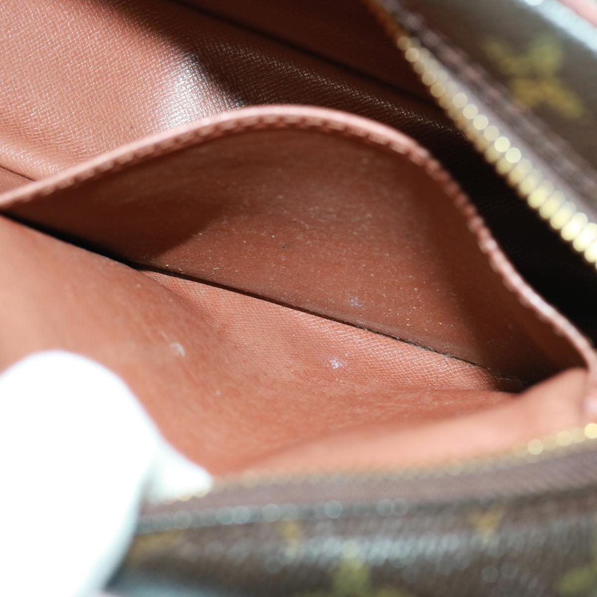 Louis Vuitton Compiegne 28 Brown Canvas Clutch Bag