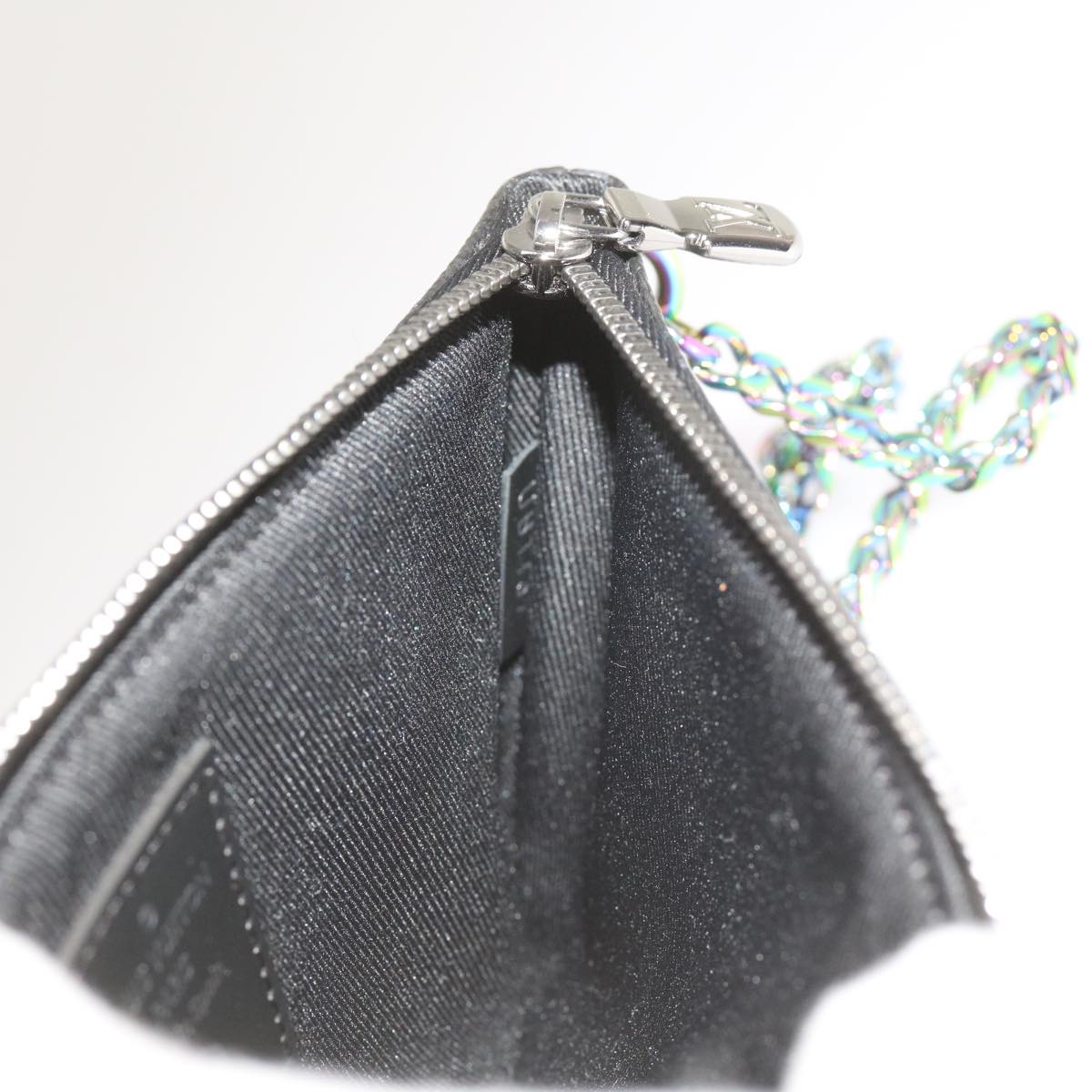 Louis Vuitton Pochette Clés Black Canvas Clutch Bag