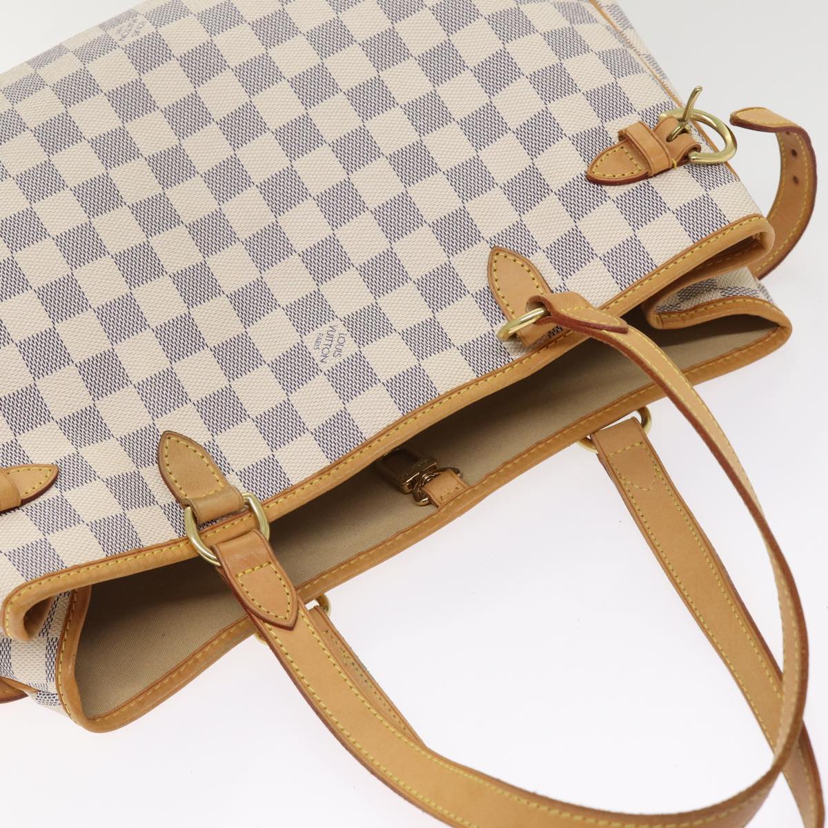 Louis Vuitton Batignolles Horizontal White Canvas Tote Bag