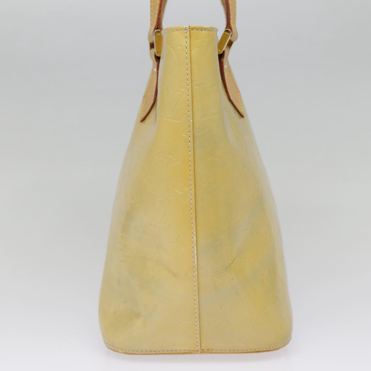 Louis Vuitton Houston Yellow Patent Leather Handbag