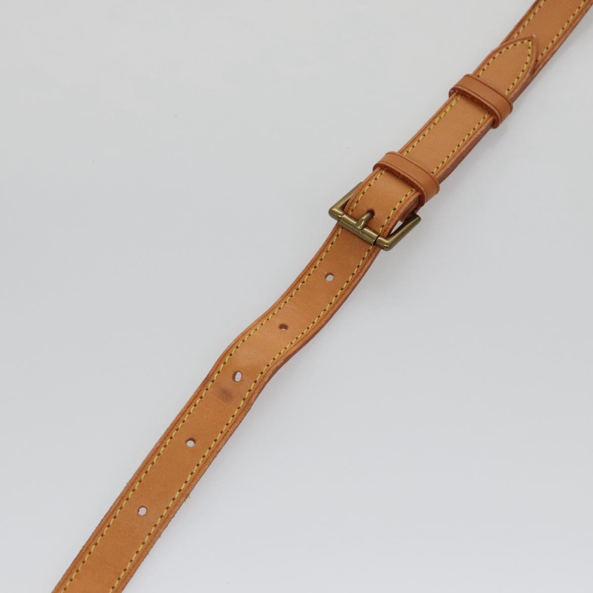 Louis Vuitton Shoulder Strap Beige Leather Bag Jewelry