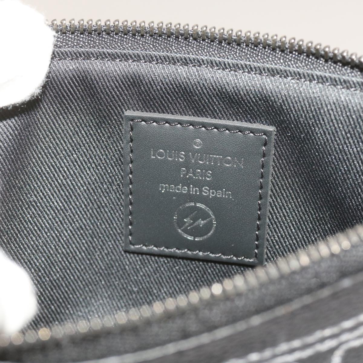 Louis Vuitton Pochette Clés Black Canvas Clutch Bag