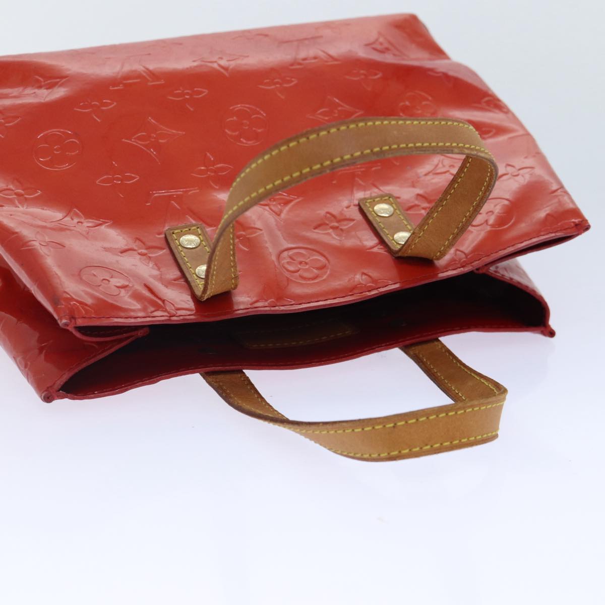 Louis Vuitton Reade Red Patent Leather Handbag