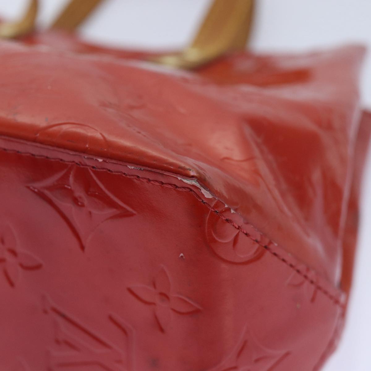 Louis Vuitton Reade Red Patent Leather Handbag