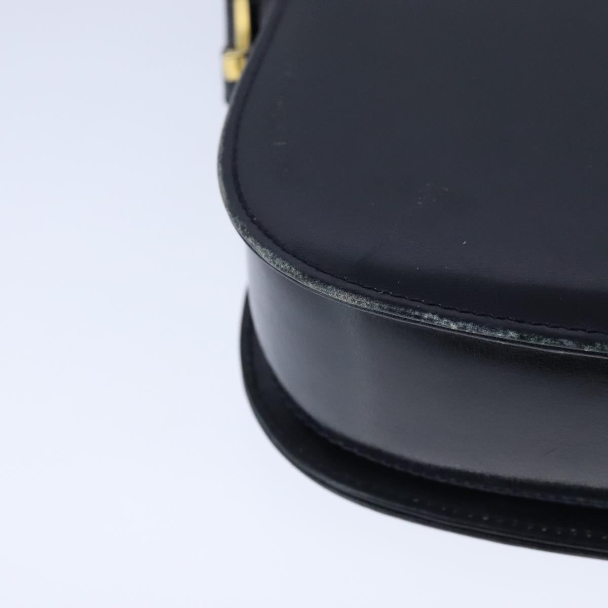 Gucci Horsebit Navy Leather Shoulder Bag