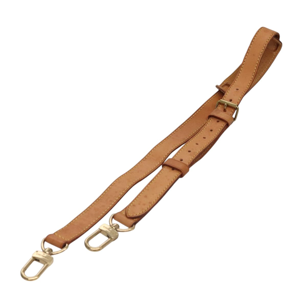 Louis Vuitton Shoulder Strap Beige Leather Bag Jewelry