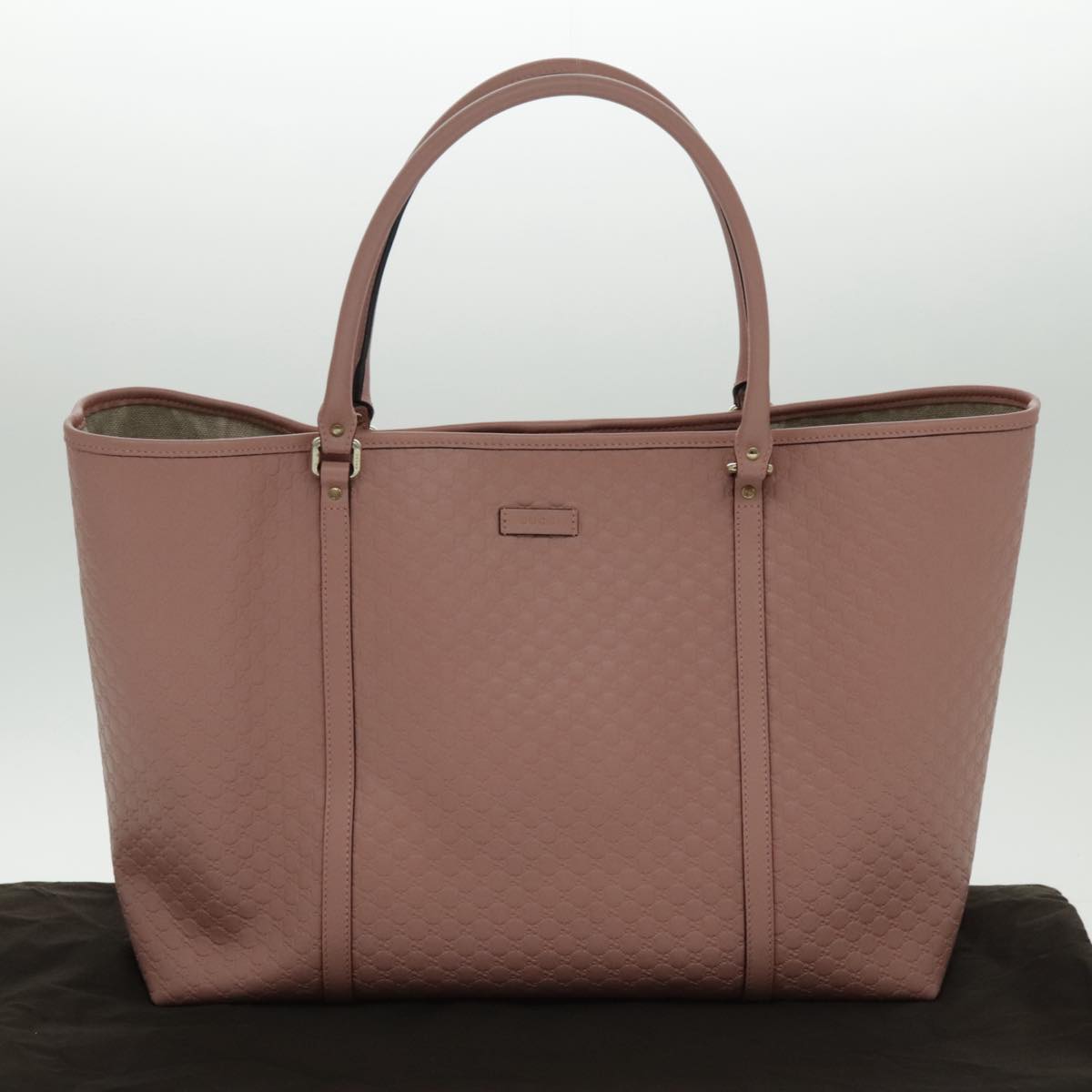 Gucci Micro Guccissima Pink Leather Tote Bag