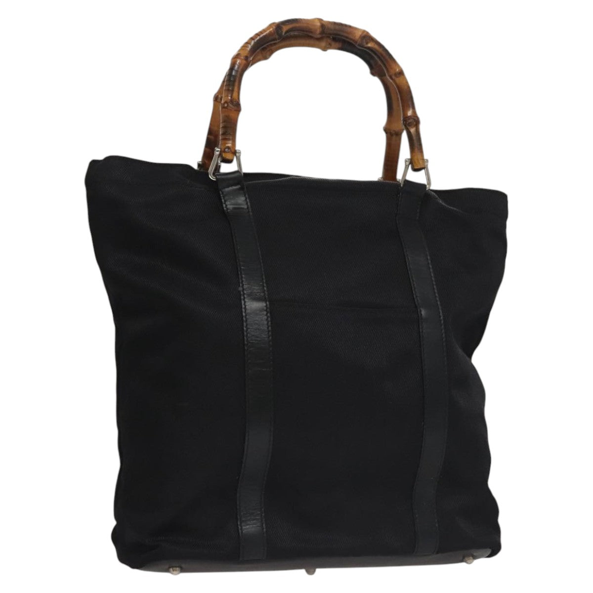 Gucci Bamboo Black Synthetic Handbag