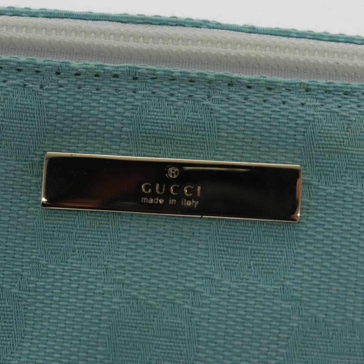 Gucci Blue Canvas Handbag