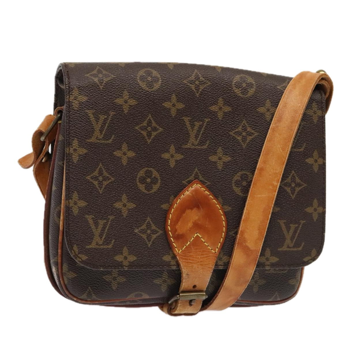 Louis Vuitton Cartouchière Brown Canvas Shoulder Bag