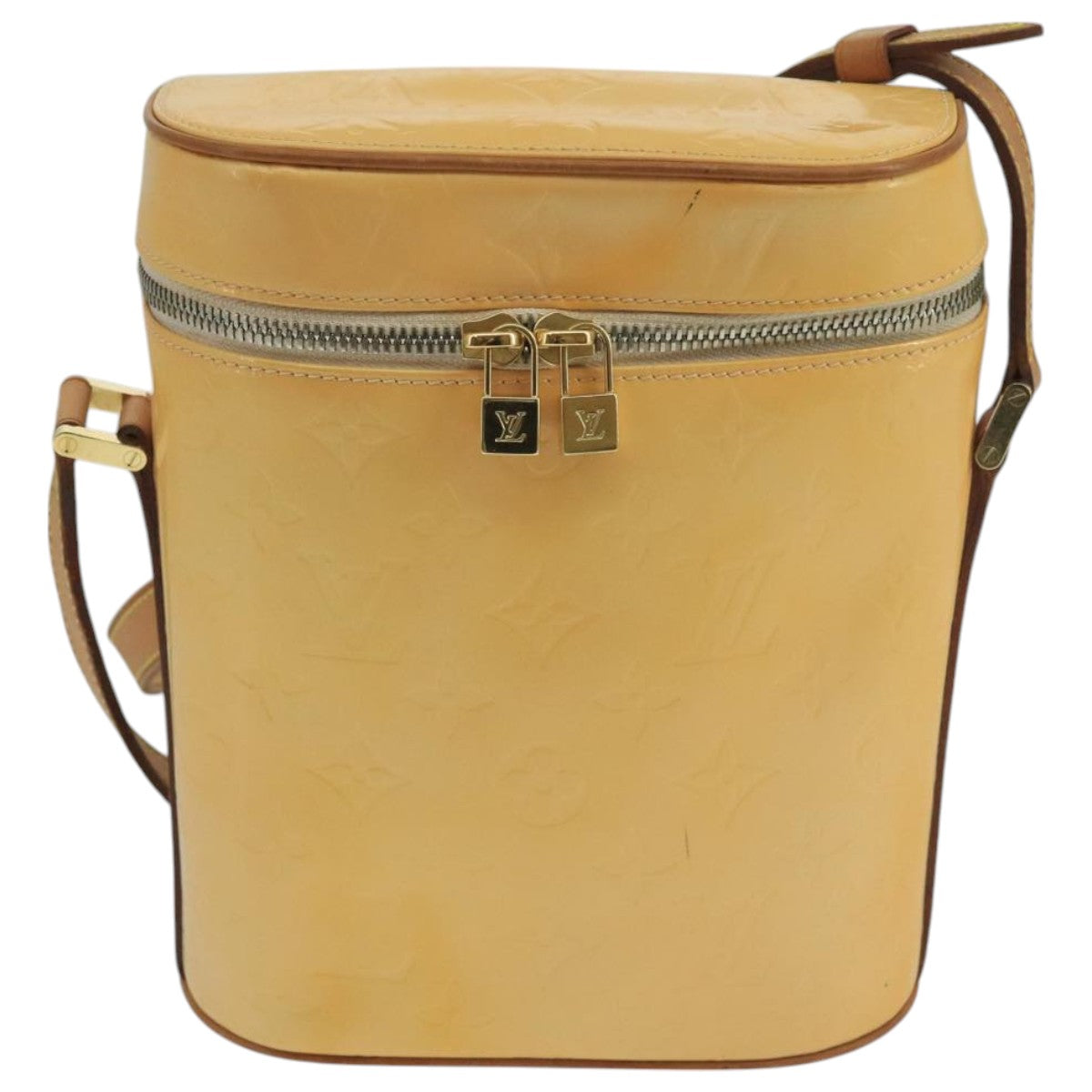 Louis Vuitton Sullivan Yellow Patent Leather Shoulder Bag