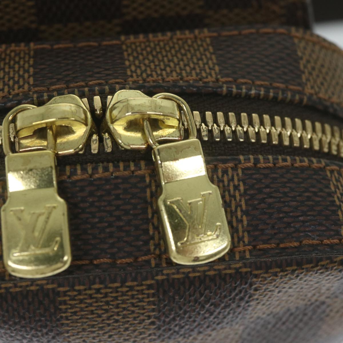 Louis Vuitton Geronimos Brown Canvas Shoulder Bag