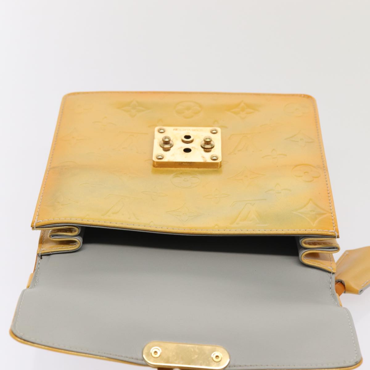 Louis Vuitton Spring Street Camel Patent Leather Handbag