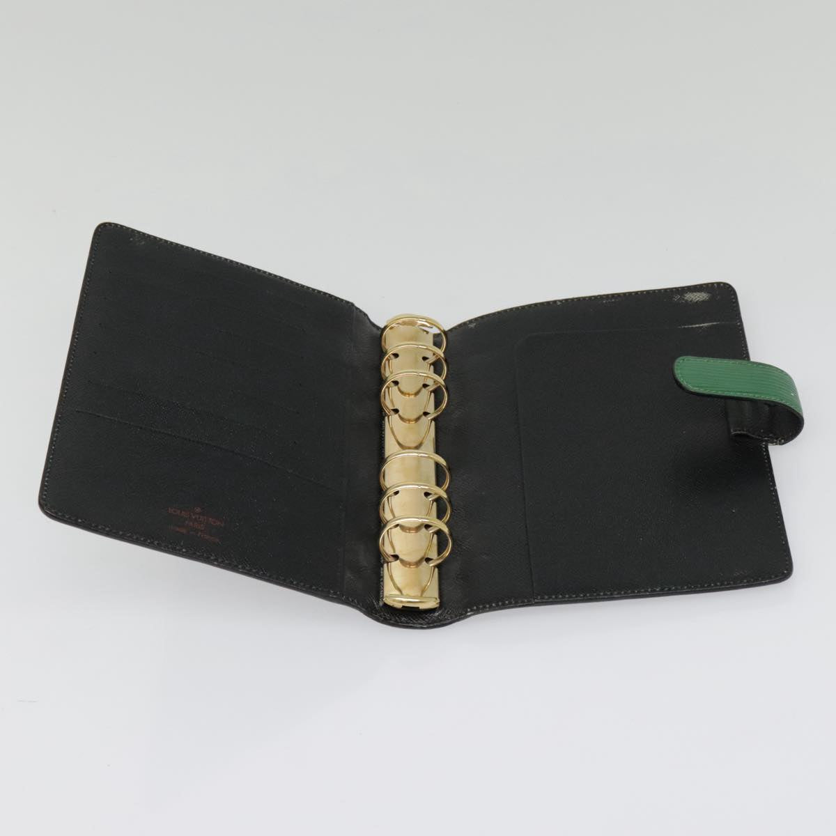Louis Vuitton Agenda Green Leather Wallet