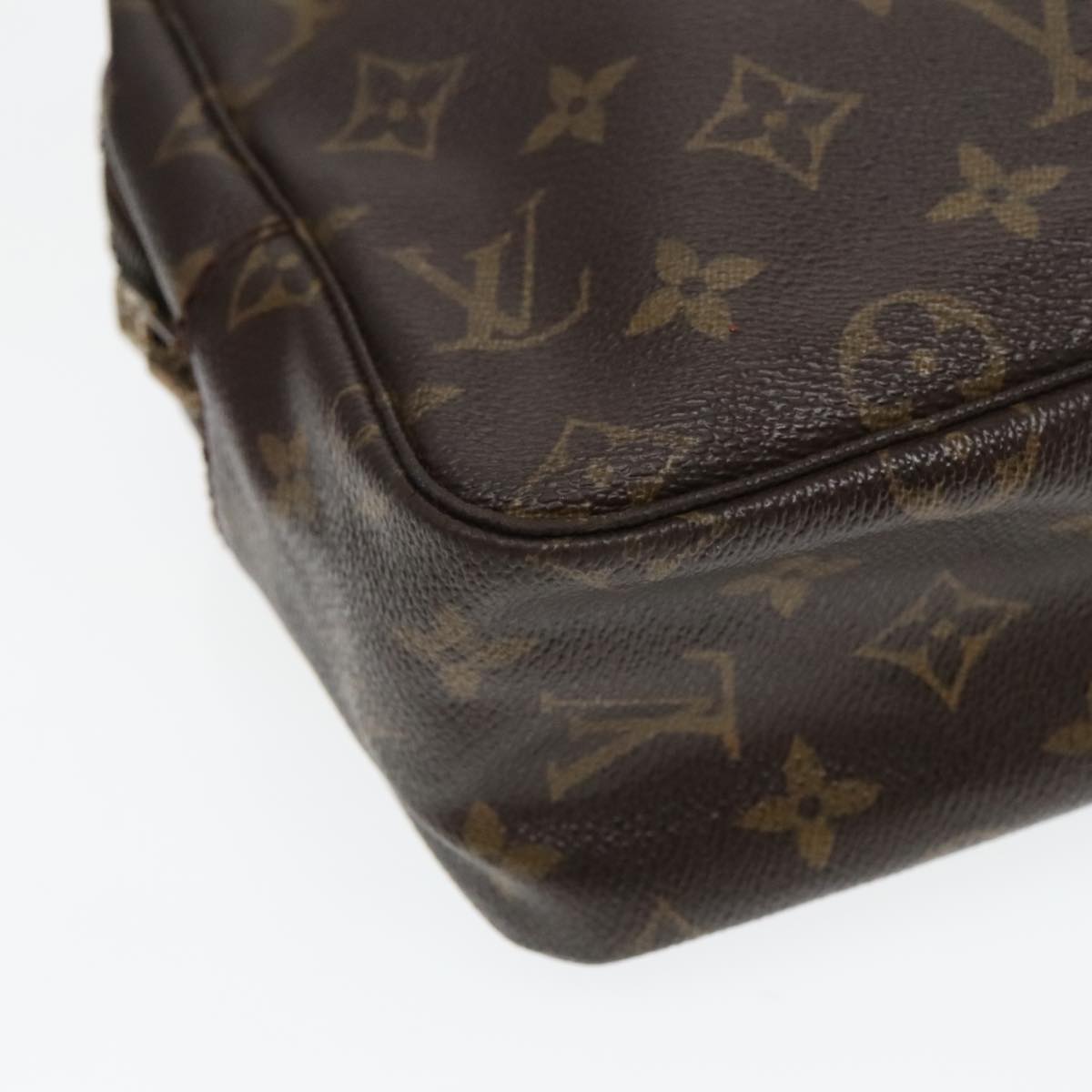 Louis Vuitton Trousse De Toilette Brown Canvas Clutch Bag