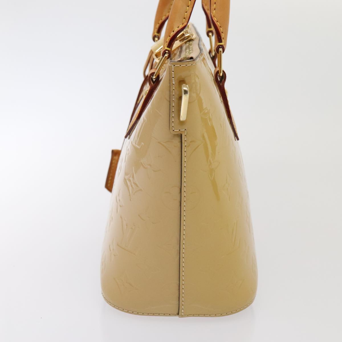 Louis Vuitton Montebello Camel Patent Leather Handbag