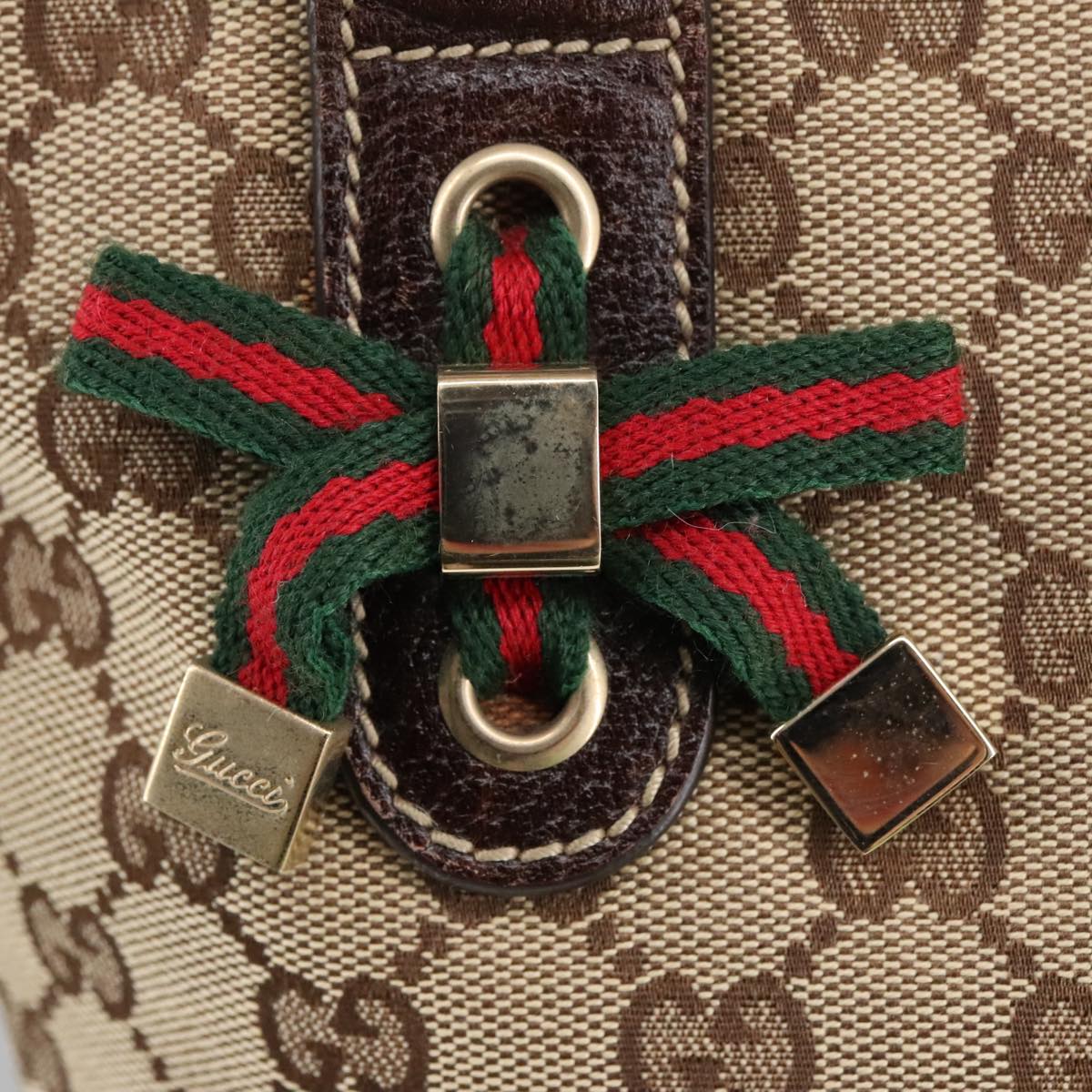 Gucci Sherry Beige Canvas Tote Bag