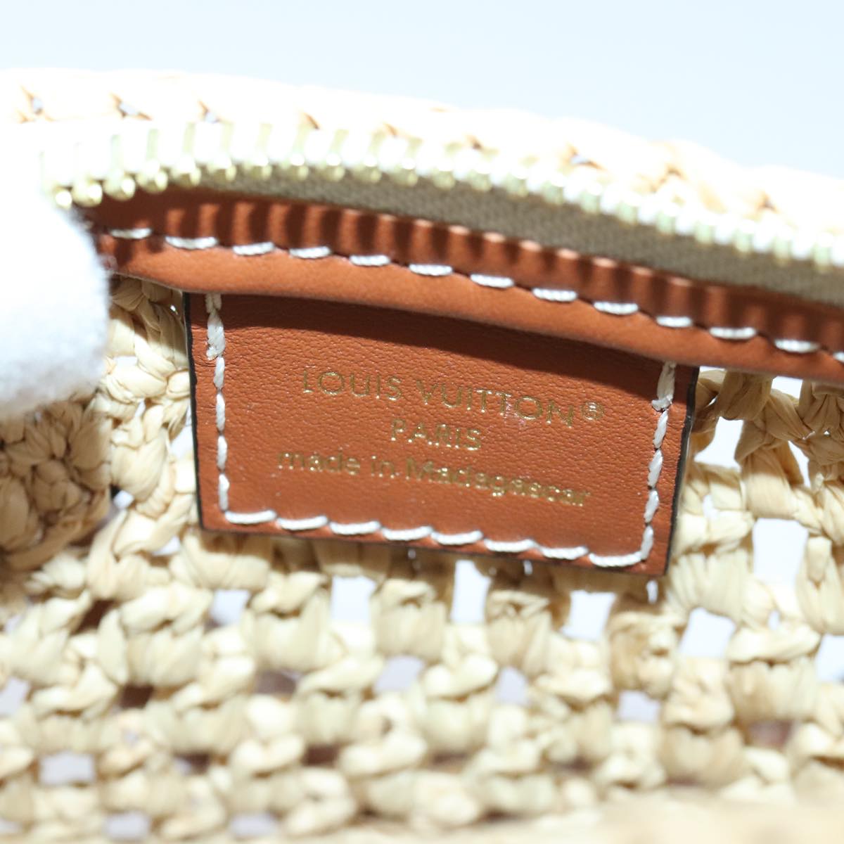 Louis Vuitton Nano Speedy Beige Synthetic Handbag