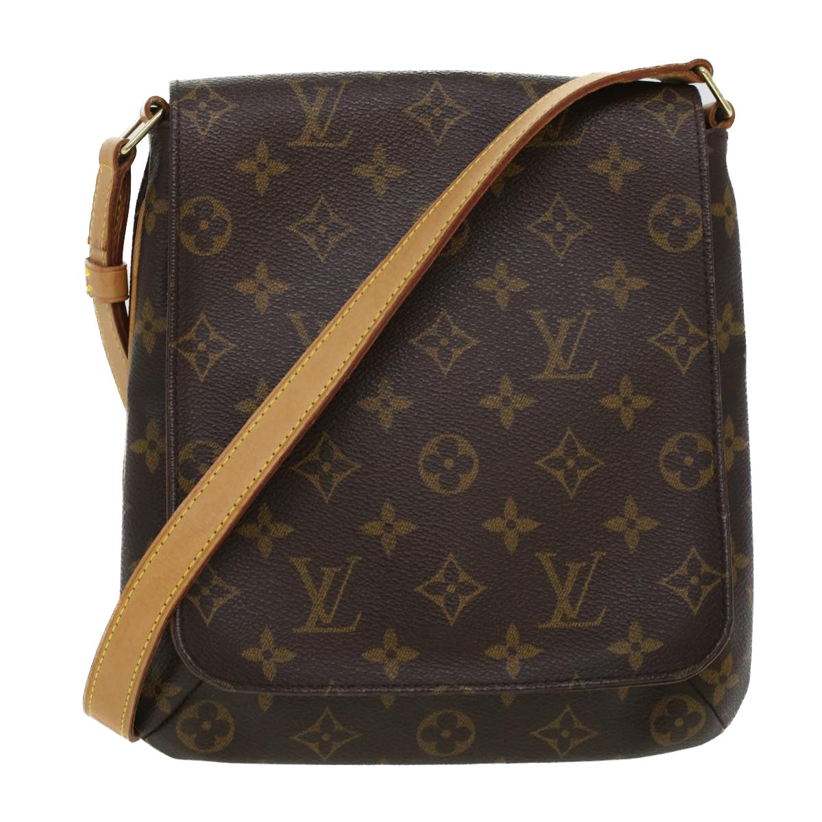 Louis Vuitton Musette Brown Canvas Shoulder Bag