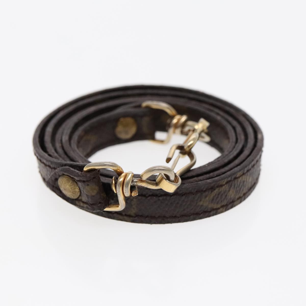 Louis Vuitton Shoulder Strap Brown Canvas Bag Jewelry
