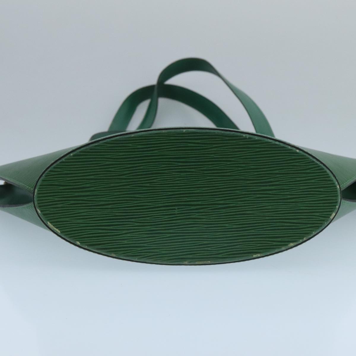 Louis Vuitton Saint Jacques Green Leather Shoulder Bag
