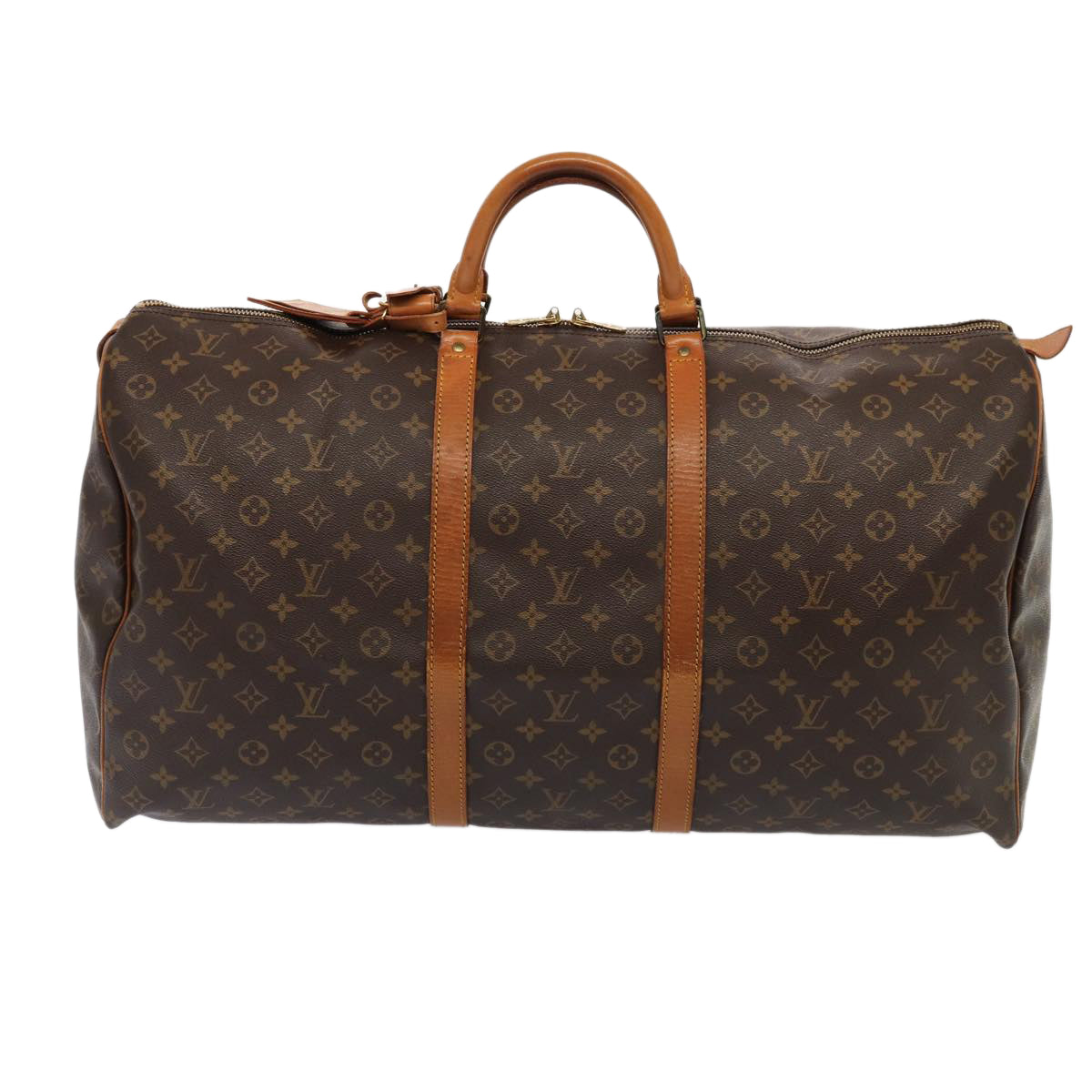 Louis Vuitton Keepall 60 Brown Canvas Travel Bag