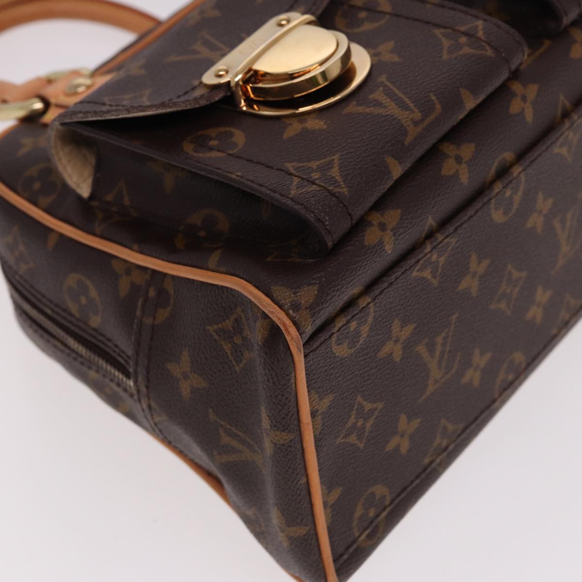 Louis Vuitton Manhattan Brown Canvas Handbag