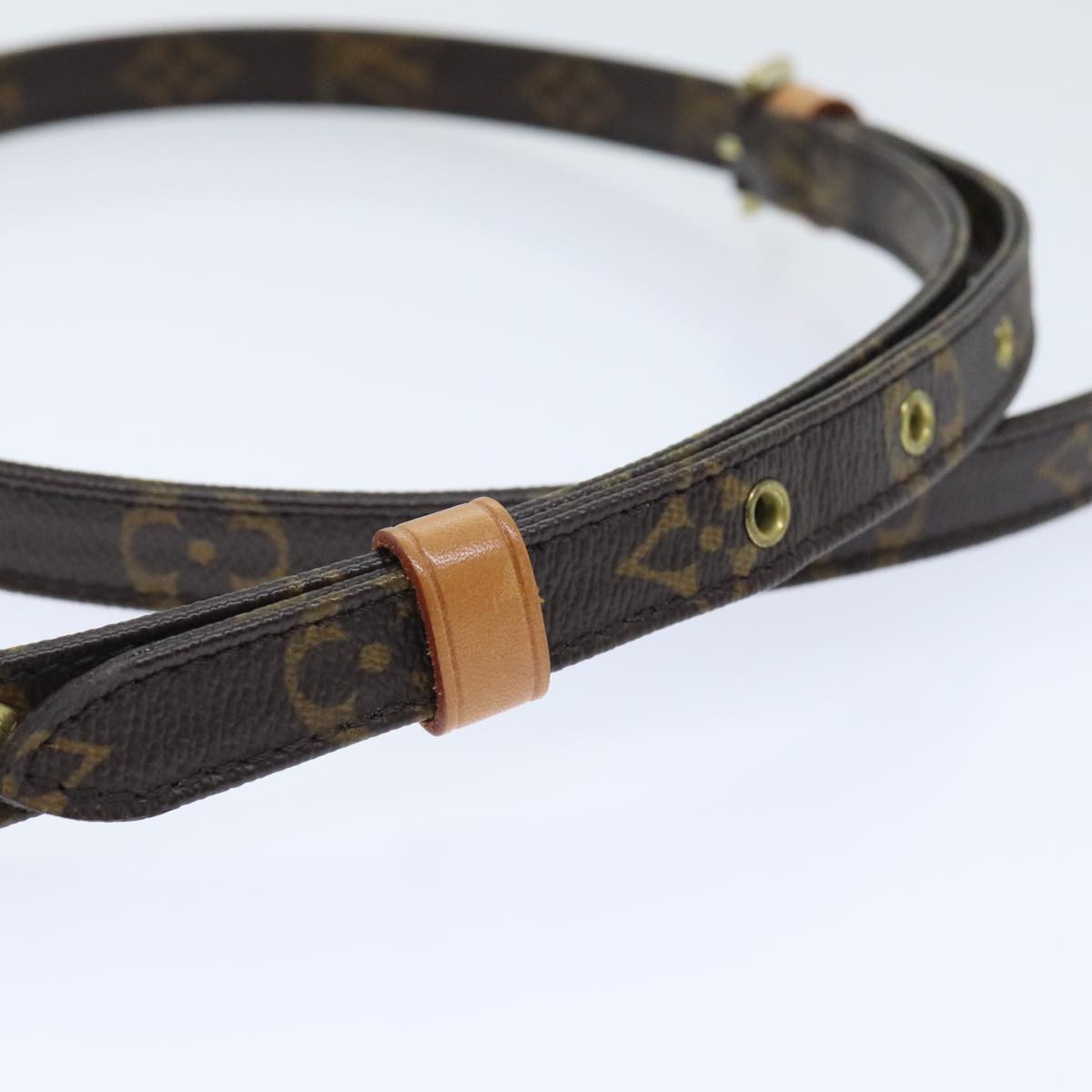 Louis Vuitton Shoulder Strap Brown Canvas Bag Jewelry