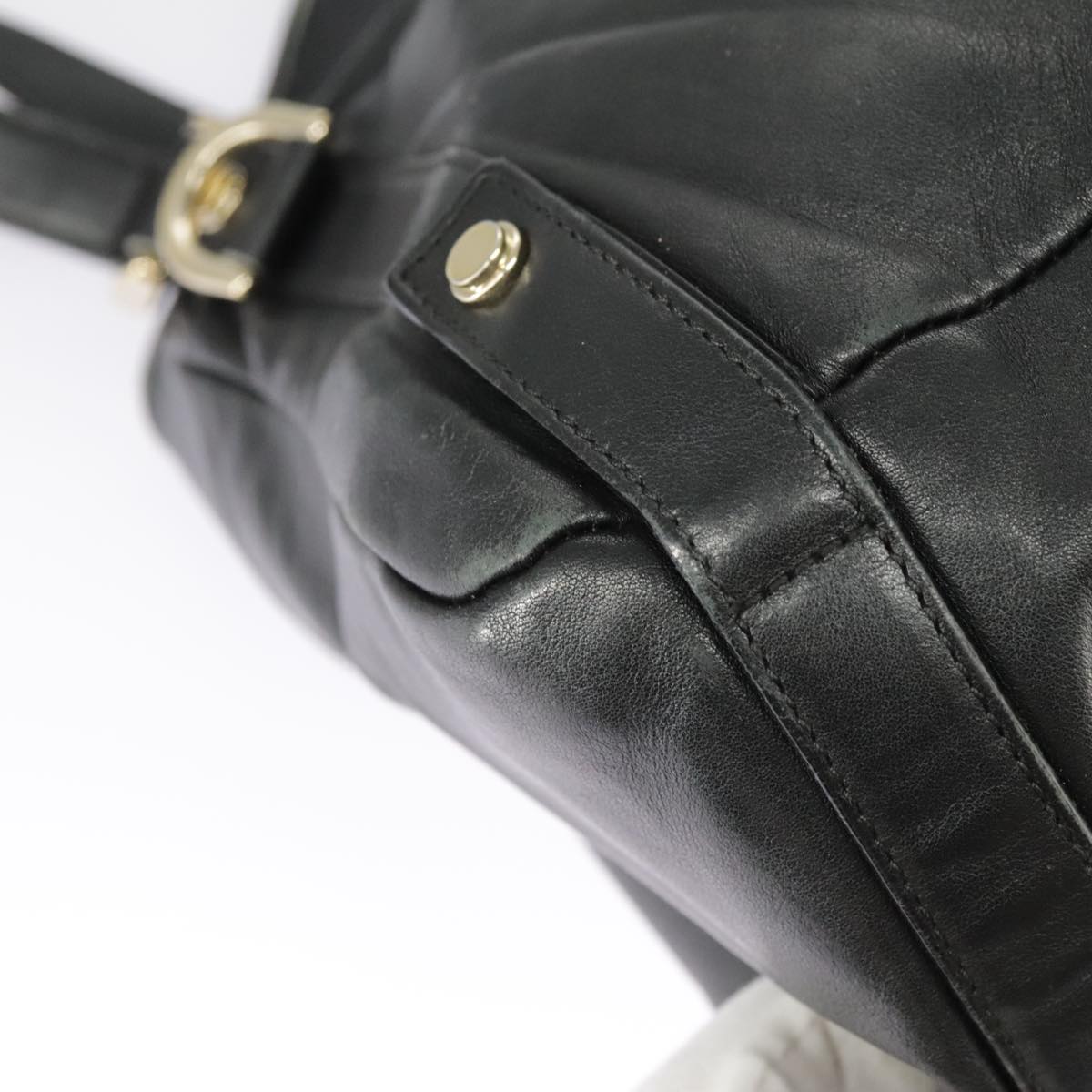 Gucci Abbey Black Leather Tote Bag