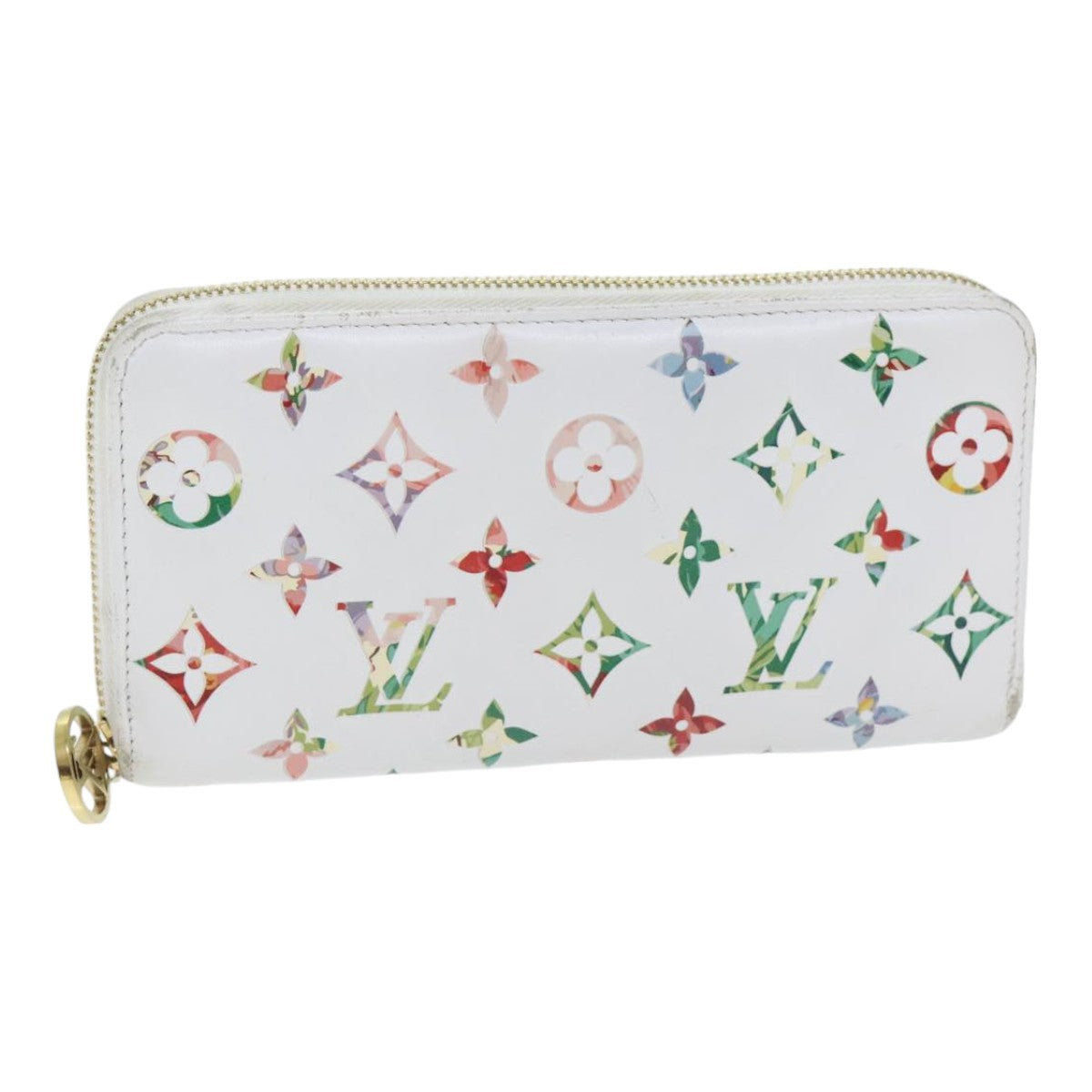 Louis Vuitton Zippy Wallet White Leather Wallet