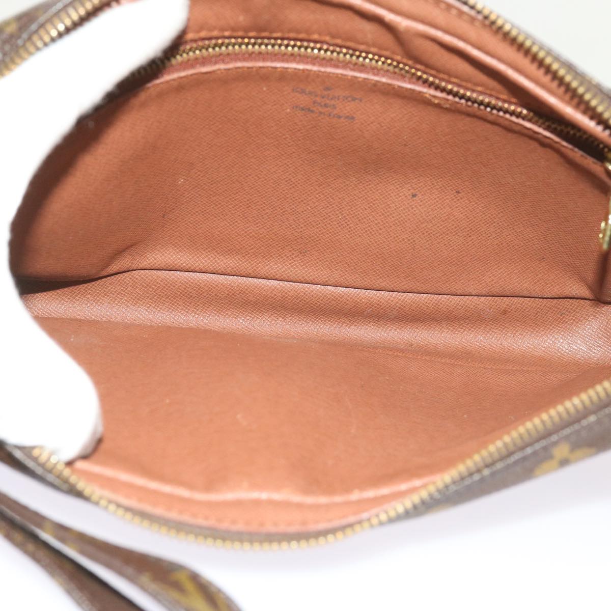 Louis Vuitton Marly Dragonne Brown Canvas Clutch Bag