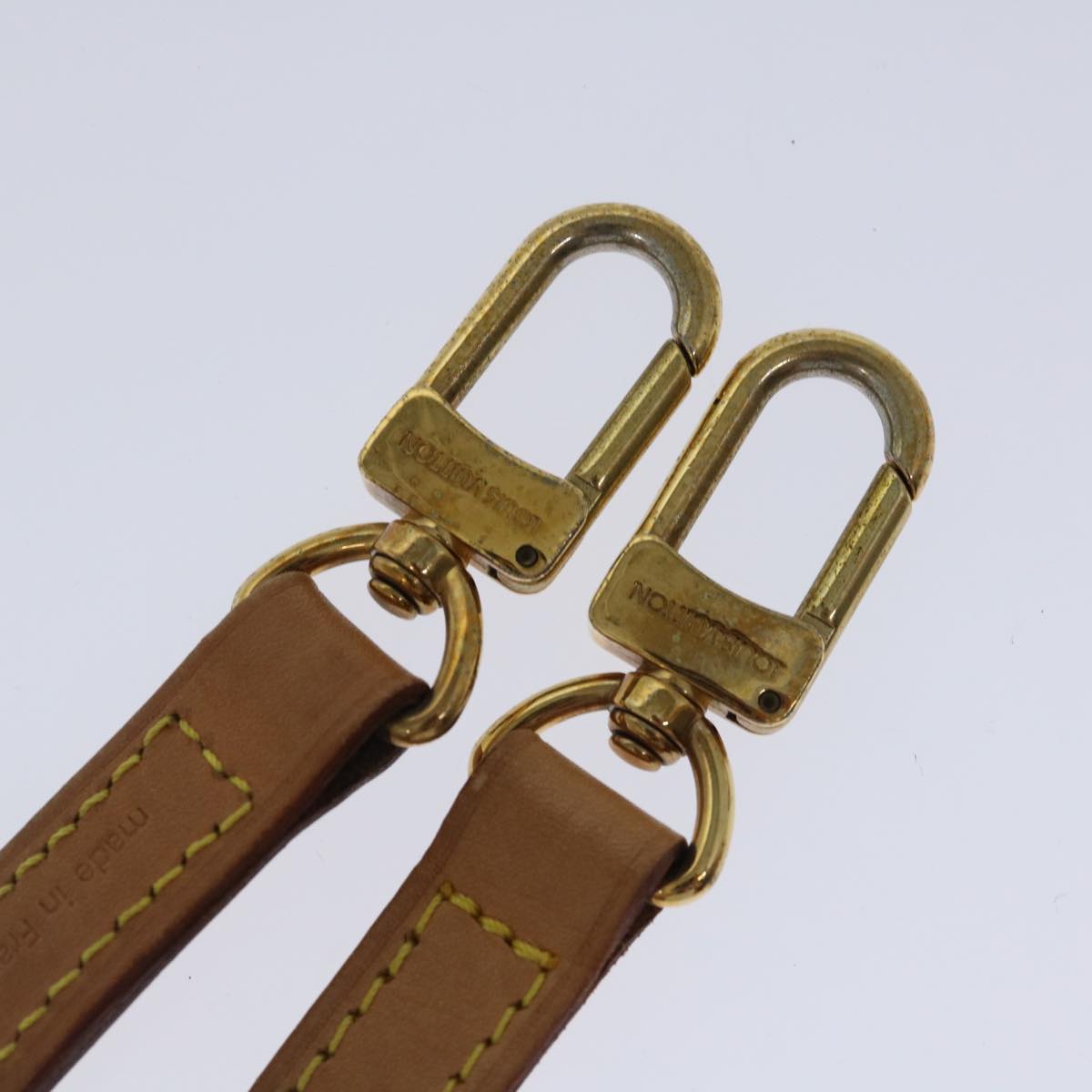 Louis Vuitton Bandoulière De Sac Beige Leather Bag Jewelry