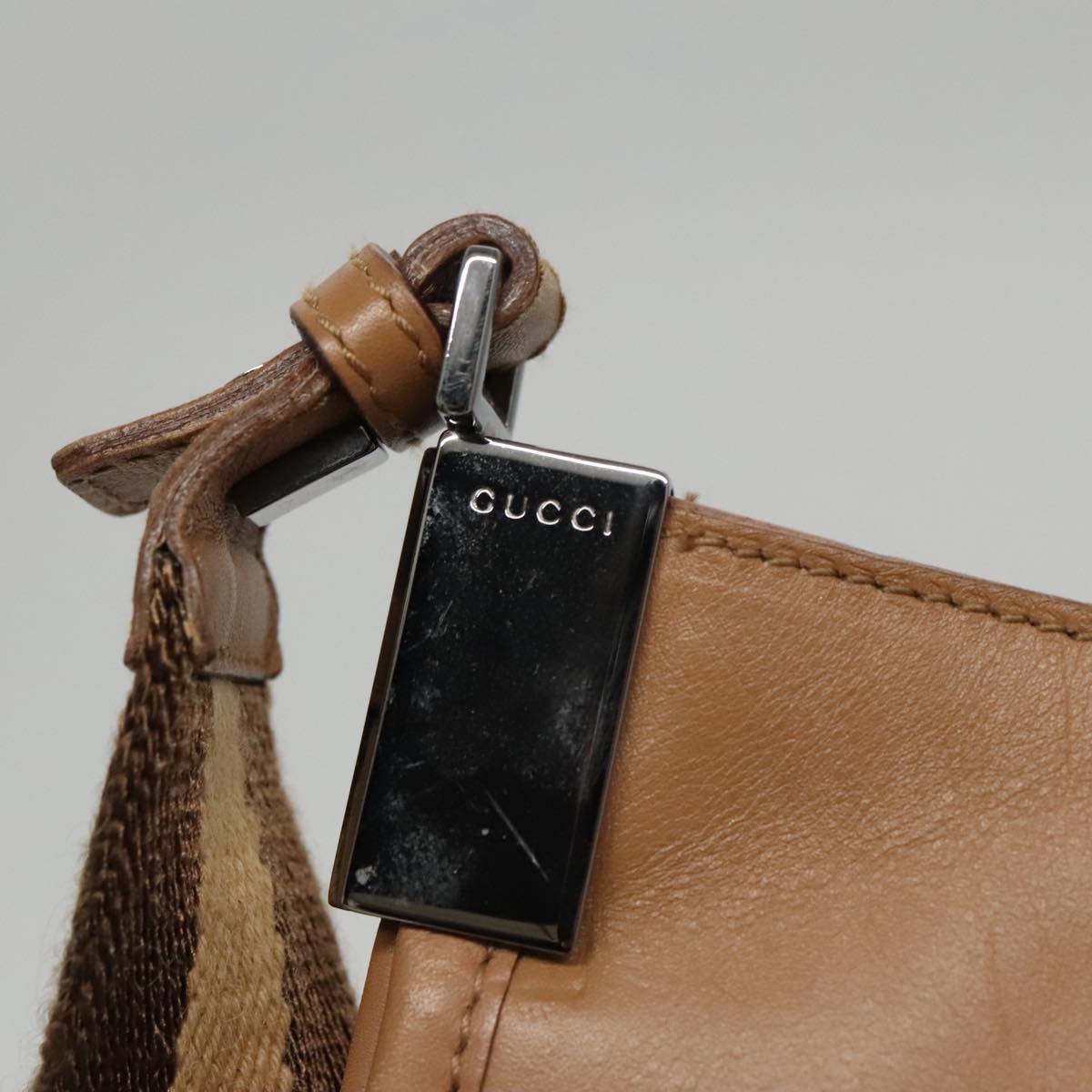 Gucci Sherry Brown Leather Shoulder Bag