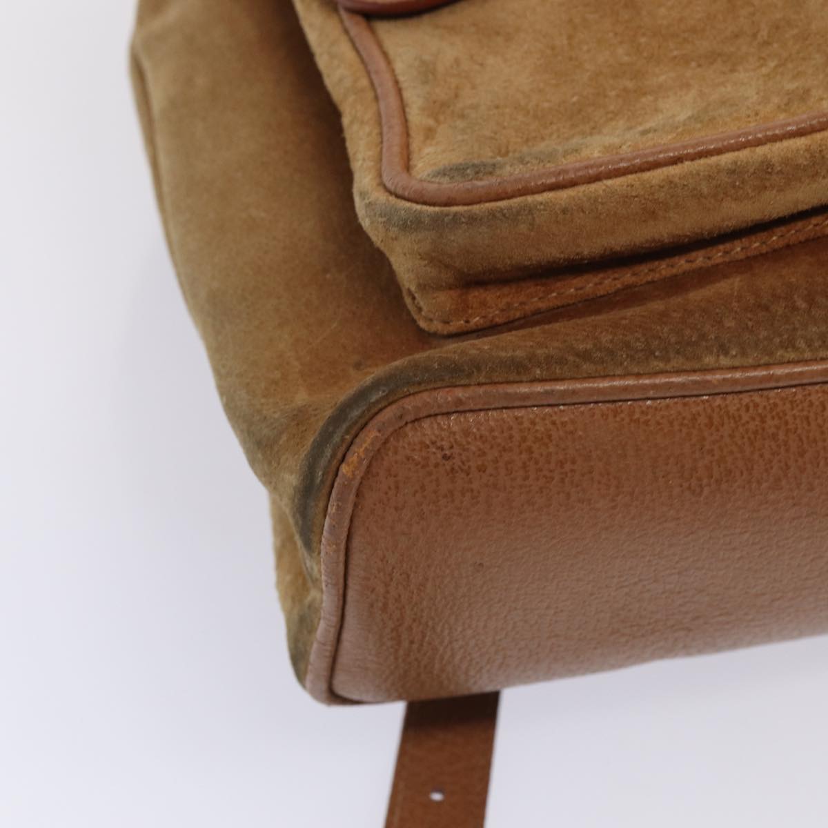 Gucci Bamboo Brown Suede Backpack Bag