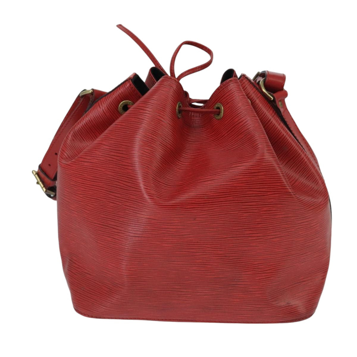 Louis Vuitton Noe Red Leather Shoulder Bag