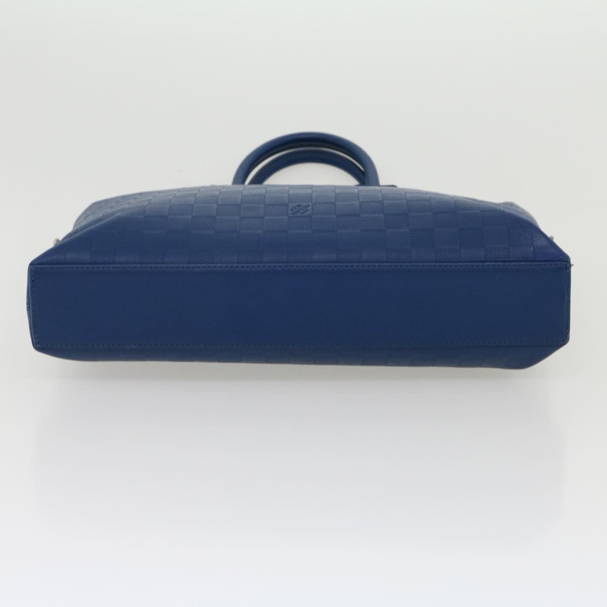 Louis Vuitton Porte Documents Jour Blue Leather Handbag