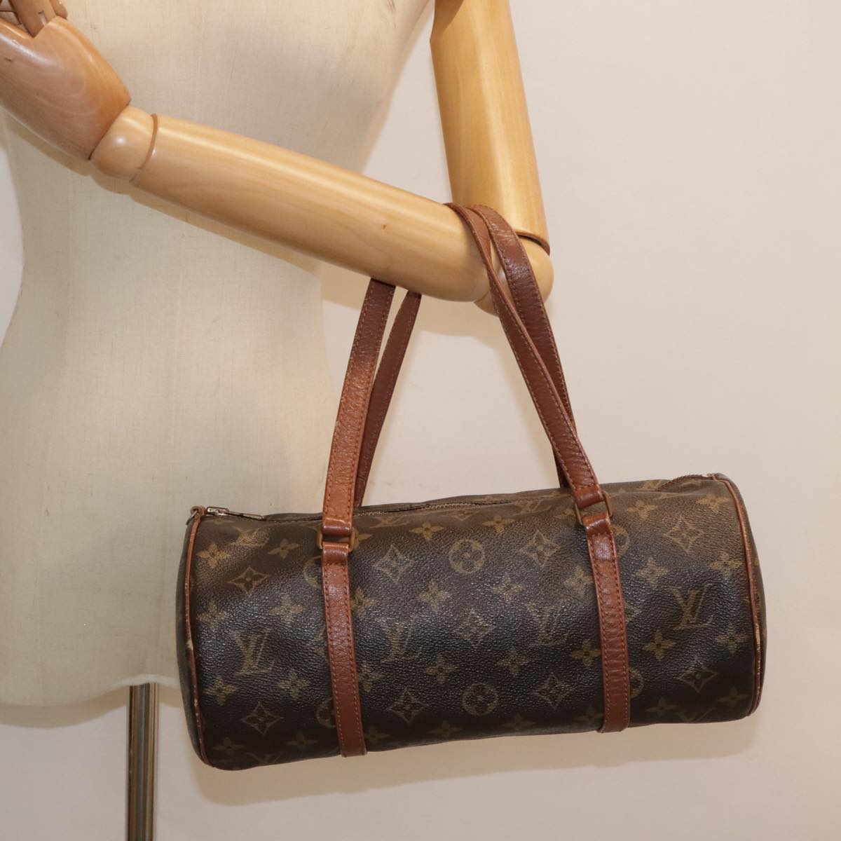 Louis Vuitton Papillon 30 Brown Canvas Handbag