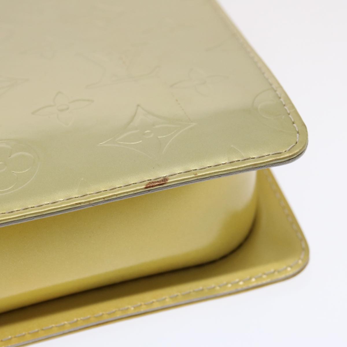 Louis Vuitton Mott Yellow Patent Leather Shoulder Bag