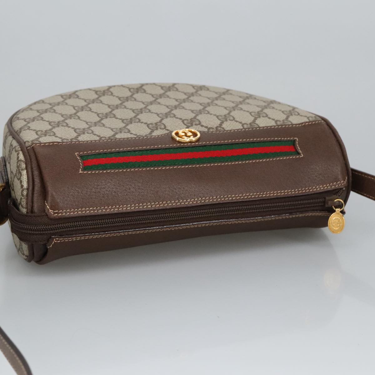 Gucci Ophidia Beige Canvas Shoulder Bag